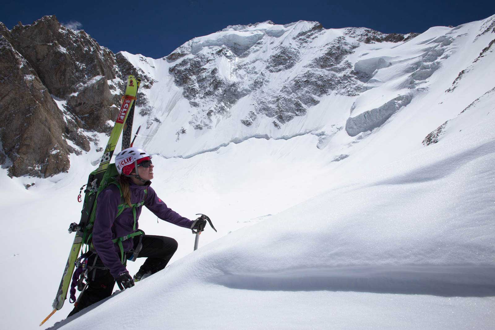 Holly Walker in the Pamir Mountains. Photo by Vince Shuley.