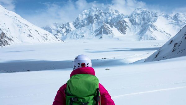 Holly Walker in the Pamir Mountains. Photo by Vince Shuley.